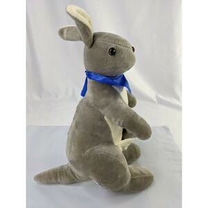 Lissi Doll Gray Kangaroo Plush Joey 12 Inch  Stuffed Animal Toy